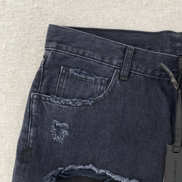 Ben Taverniti Unravel‎ Project Jeans 26 Rigid Denim Destroy Baggy Hailey Beiber - Picture 6 of 16